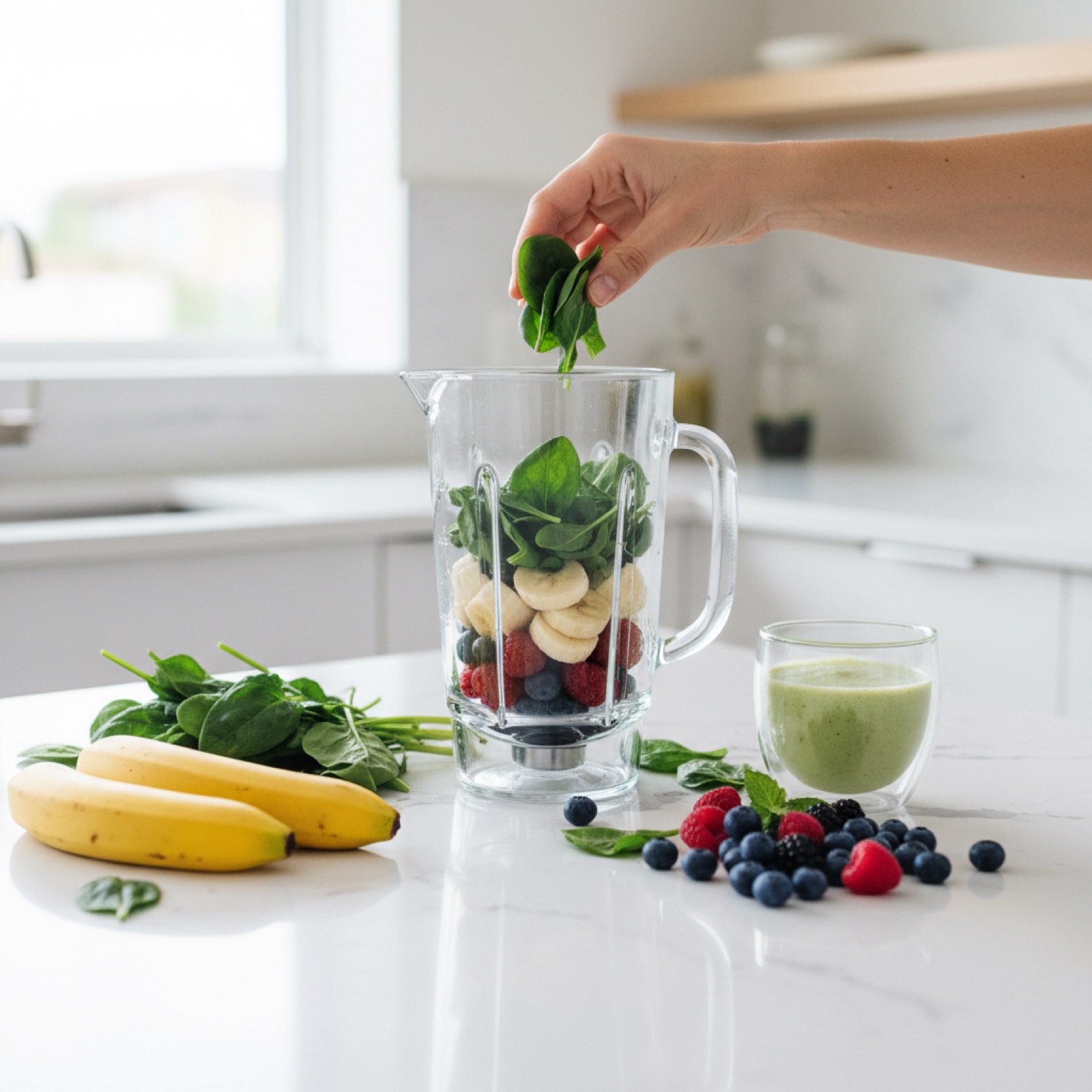 Le smoothie vert du matin