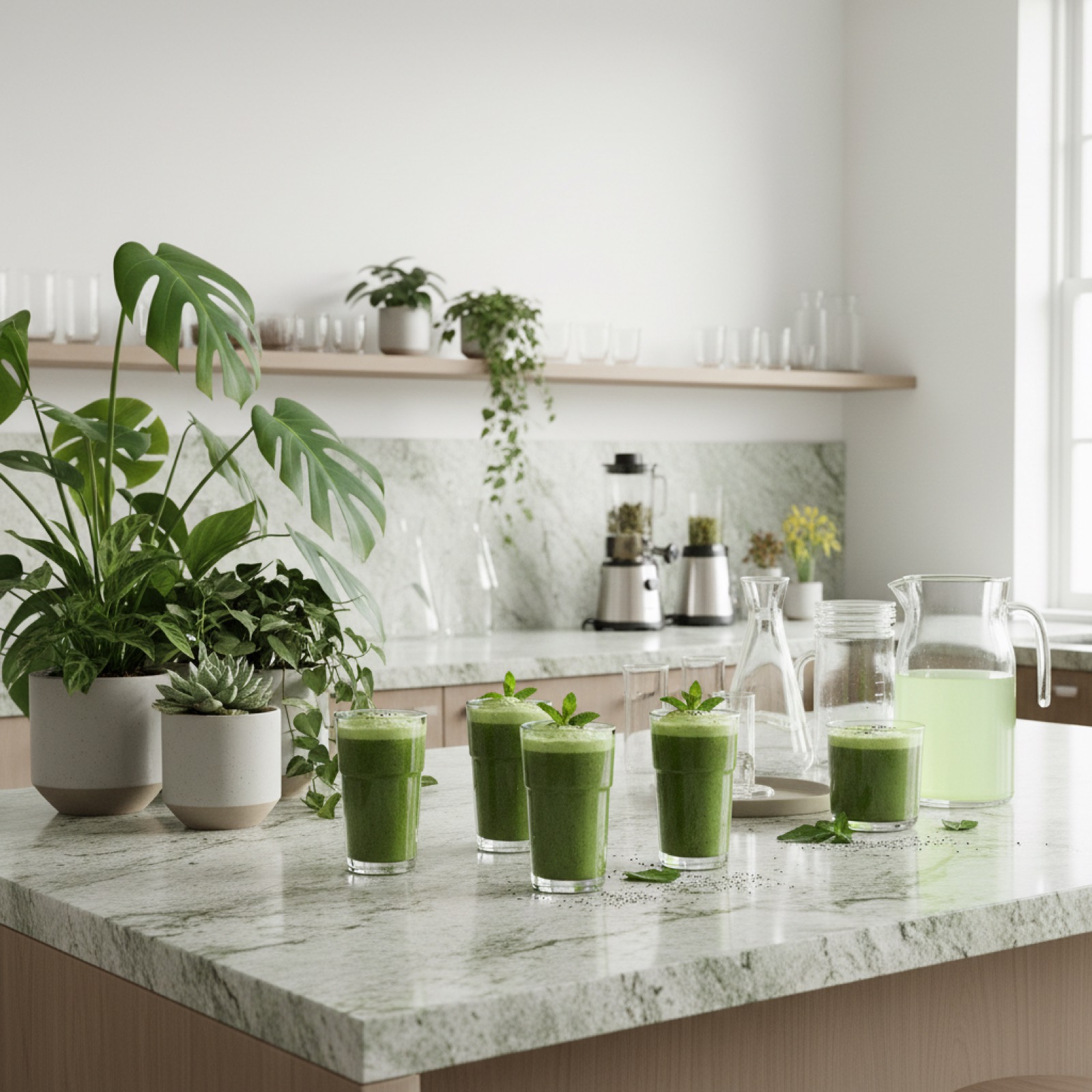 Cuisine bien-être lumineuse